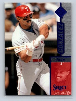 1997 Pinnacle Select #1 Juan Gonzalez Texas Rangers - Image 1 of 2