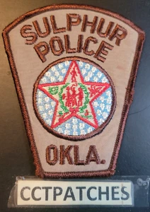 SULPHUR, OKLAHOMA POLICE SHOULDER PATCH OK - Picture 1 of 2