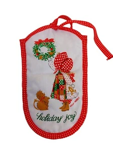 Holly Hobbie Weihnachten vorgesteppter Stoff Ofenhandschuhe rot weiß  - Bild 1 von 5