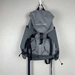 Vintage Salomon Technical Rucksack grau Kordelzug Tasche Gorpcore Wandern Utility - Bild 1 von 6