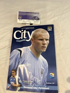 Manchester City V Portsmouth Match Programme & Match Ticket 27.08.2005 - Picture 1 of 3