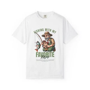 Angeln mit meinem Lieblingshelden T-Shirt, Geschenk, Angelbekleidung, Vatertag Tee - Bild 1 von 61