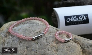 Pulsera elástica y anillo de cuentas elásticas. Hecho a mano en Sydney - Australia. - Imagen 1 de 24