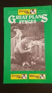 Vintage Osmose Wood Products Fences Do It Yourself Project 17 Page Booklet - Picture 1 of 4