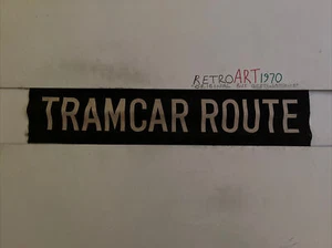 Edinburgh Vintage Rare Bus Blind 1512 28” - Scotland Gift - Tramcar Route - Picture 1 of 12