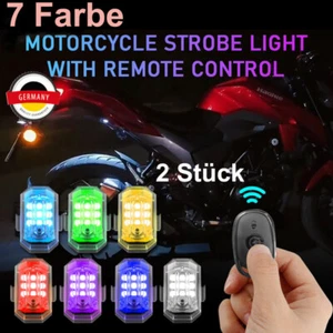2x Auto Fernbedienung Blitzlicht, Drahtloses LED-Blitzlicht mit Hoher Helligkeit - Bild 1 von 17