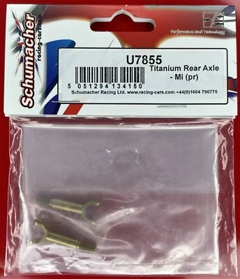 Eixo traseiro Schumacher titânio (Pr) U7855 U-7855 Mi7 Mi8 NOVO sedã de controle remoto lacrado 1:10 - Imagem 1 de 2