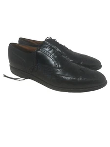 Allen Edmonds Lloyd Punta de Ala Oxford Cuero Negro Hombres EE. UU. Talla 12 D - Imagen 1 de 8
