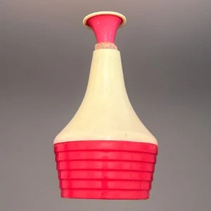 Vintage Gothamware Laundry Bottle Red Yellow Clothes Sprinkler Hard Plastic - Picture 1 of 10