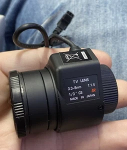Vari Focal L3308DIRK / IR ZOOM LENS 3.3-8mm 1.4-360 mount type CS TV Lens - Picture 1 of 7