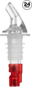 24 Pack - 0.75 oz (22 mL) Measured Liquor Bottle Pourers | Barware Essential - Picture 1 of 5