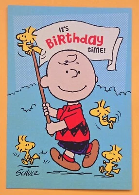 Tarjeta de felicitación de cumpleaños Peanuts "Snoopy" (+ sobre 4,5 x 6,5").  Foto 1 de 4