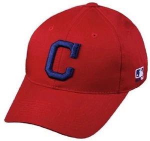 Cappello Berretto Cleveland Indians MLB OC Sports GIOVENTÙ Regolabile Rosso Strutturato Logo C - Foto 1 di 2
