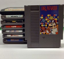 Nintendo NES Dr. Mario + 8 Games Lot! Everything Cleaned, Tested, & Works!
