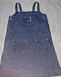 Ralph Lauren sz 5 Vintage blue denim Bear Dress snap closure LN🌺 - Picture 1 of 4