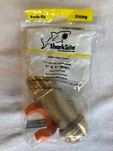 SharkBite U3140LFA Push Fit Slip Coupling Copper / PVC, 1” x 1” x MNPT - Picture 1 of 5
