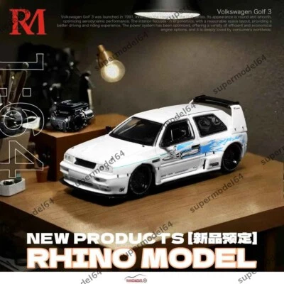 RHINO MODEL RM 1:64 Volkswagen Golf Mk3 Concept Car Diecast Toys Gift Collection - Photo 1/4