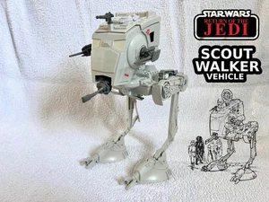 Vintage 1983 Star Wars ROTJ Scout Walker AT-ST Vehicle Kenner – Fully Working - Picture 1 of 12