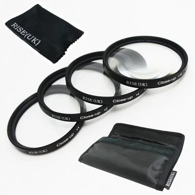 RISE(UK) 58mm Macro Close-Up +1 +2 +4 +10 Lens Filter Kit for Nikon Camer Sony - Image 1 of 4