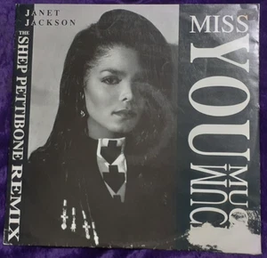 Janet Jackson Miss You Much Vinyl Record Single - Foto 1 di 6