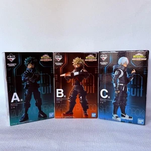 My Hero Academia WORLD HEROES MISSION Ichiban Kuji Set di 3 personaggi Bandai F/S - Foto 1 di 16