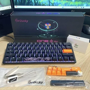 Ducky One 3 Mini 60% Gaming Keyboard Silver switch Used Tested - Picture 1 of 12