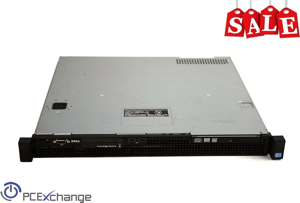 Dell PowerEdge R210 II Server Intel Xeon E3-1260L 2.40 GHz 4GB (2x2GB) NO HD - Image 1 of 4