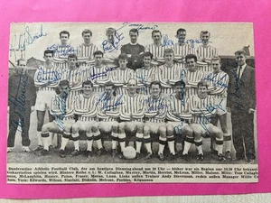 17 Autographs DUNFERMLINE ATHLETICS AFC 64/65-ALEX FERGUSON! signed-Stevenson - Picture 1 of 4