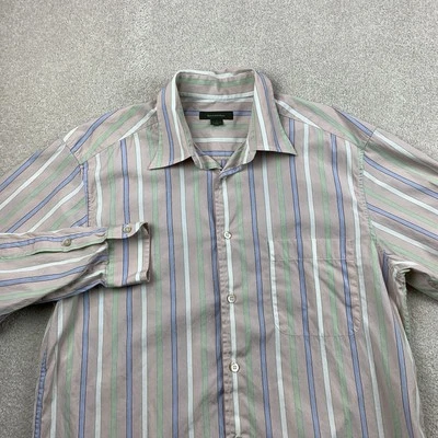 Camisa de vestir Ermenegildo Zegna para hombre talla grande a rayas con botones delanteros Foto 1 de 4