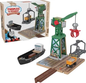 Thomas & seine Freunde Holzeisenbahn Spielzeug Zug Set Brendam Docks Holz Spielset mit... - Bild 1 von 6
