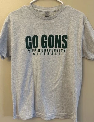 Camiseta Go Gons, Universidad de Tiffin, Softbol, Mediana, Gris Foto 1 de 4