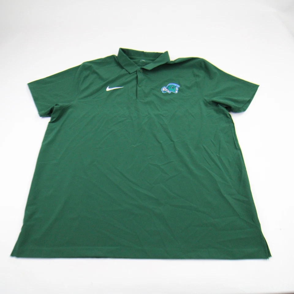 Tulane Green Wave Nike Polo Men's Dark Green Used - Image 1 of 1