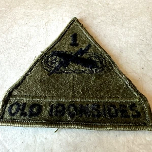 RARE Vietnam War 1st Pattern Twill First Armored Division Patch Old Ironsides - Picture 1 of 5