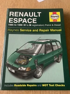Renault Espace MK1 MK2 Haynes Workshop Repair Manual 1985-1996 - Picture 1 of 15