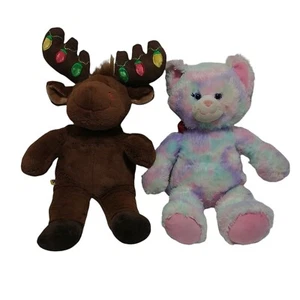 Costruisci un Orso BABW LOTTO (2) Articoli Natale Alce e Gatto Arcobaleno Lavoro! Bisogno di riparazione - Foto 1 di 11