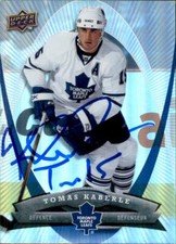 Tomas Kaberle Signed Auto 08/09 Upper Deck Mcdonalds card Toronto Maple Leafs