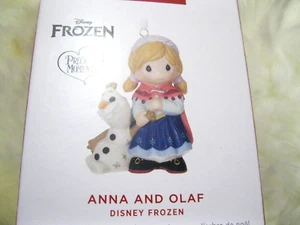 2024 Hallmark PRECIOUS MOMENTS ANNA AND OLAF - DISNEY FROZEN - MIB PORCELAIN PM - Picture 1 of 1