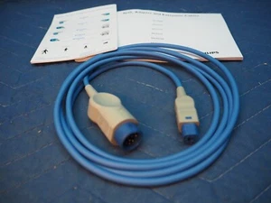 Cable adaptador Philips M1940A SpO2 12 pines se adapta a M1940A P0225C nuevo en bolsa de fábrica - Imagen 1 de 2