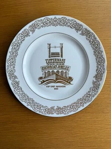 Caverswall Bone China Commemorative Tupperware Showboat Jubilee Plate 1983 27cmD - Foto 1 di 4