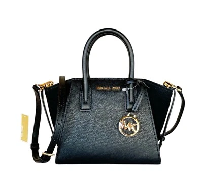 Michael Kors Avril XS MINI Satchel Shoulder Crossbody Bag Black - Image 1 of 4