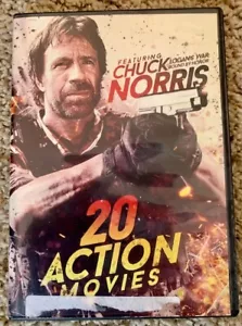 Chuck Norris DVD 4 Disc Set 20 Action Movies 2016 Bundle Movie Set - Picture 1 of 3