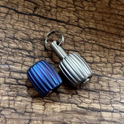 Titanium Knife Lanyard Bead Paracord Pendant Keychain EDC Charm Bracelet DIY - Image 1 of 4