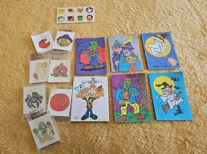 Lotto Mini Libri da Colorare Halloween Anni 90 Vintage (21) Tatuaggi Temporanei Altro *LEGGI* - Foto 1 di 13