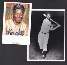 #A 2 postcards monte Irvin giants BLACK BALL The Negro Baseball Leagues
