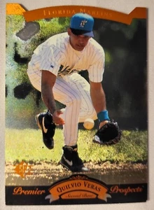 1995 Upper Deck SP Quilvio Veras Bronze Die Cut Rookie Baseball Card #21 Marlins - Picture 1 of 2