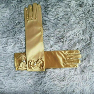 Children Candy Color Satin Princess Dance Long Gloves Full Finger Mittens + - * - Picture 1 of 26