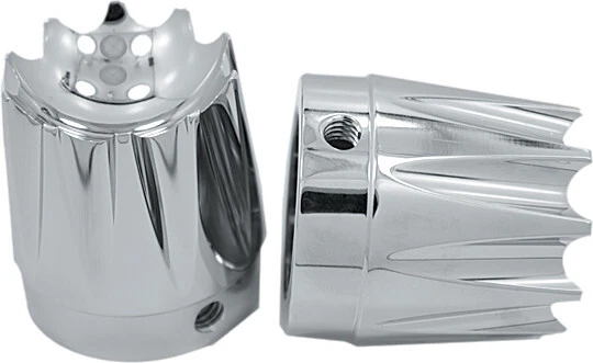 AVON 2008-2014 FLHRSE CVO Road King Harley Davidson AXLE NUT COVER EXCALIBUR CHR — 第 1/1 张图片