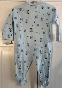 Pijama First Moments 0-3M azul perro príncipe manga larga patas - Imagen 1 de 4