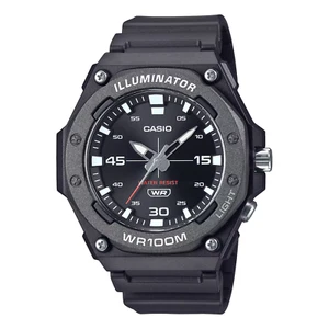 Casio MW620H-1AV, Illuminator, Black Resin Band, 100 Meter WR, NEW - Picture 1 of 2