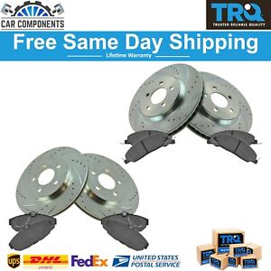 Front Rear Ceramic Brake Pad & Performance Rotor Kit For 2005-2014 Ford Mustang